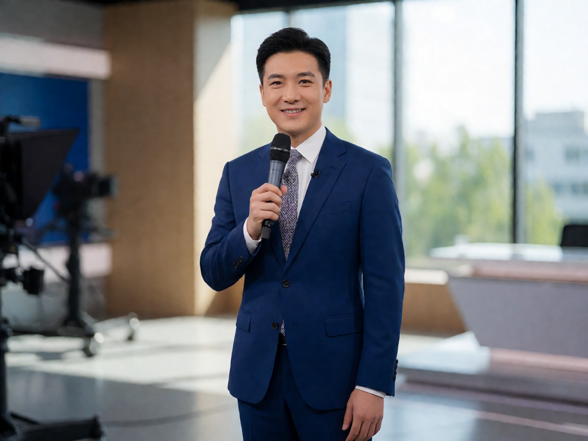 OB视讯新主持人加入团队，职业形象展示